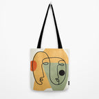 Abstract Faces 19 Tote Bag Gallery Image 2