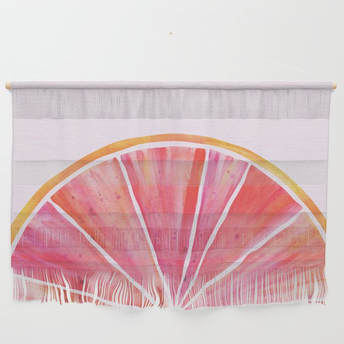 Sunny Grapefruit Watercolor Wall Hanging Gallery Image 1