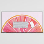 Sunny Grapefruit Watercolor Desk Mat Gallery Image 1