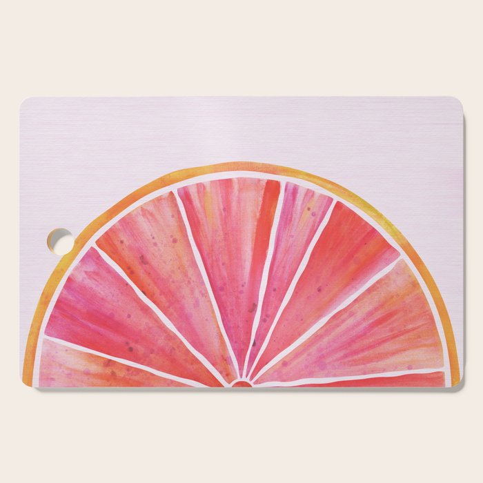 Sunny Grapefruit Watercolor Cutting Board Gallery Image 1