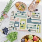 Mid Century Modern Abstract Pattern 236 Mid Mod Googie Cutting Board Gallery Image 2