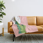 Quirky owl on saguaro cactus Throw Blanket Gallery Image 1