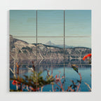 Thielsen from Crater Lake Wood Wall Art Gallery Image 1