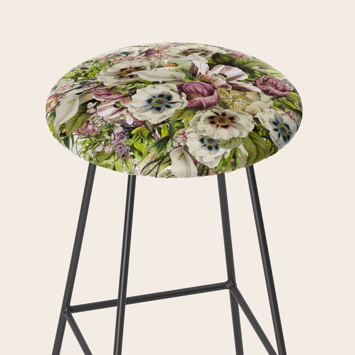 Messina Vintage Floral Stool Gallery Image 2
