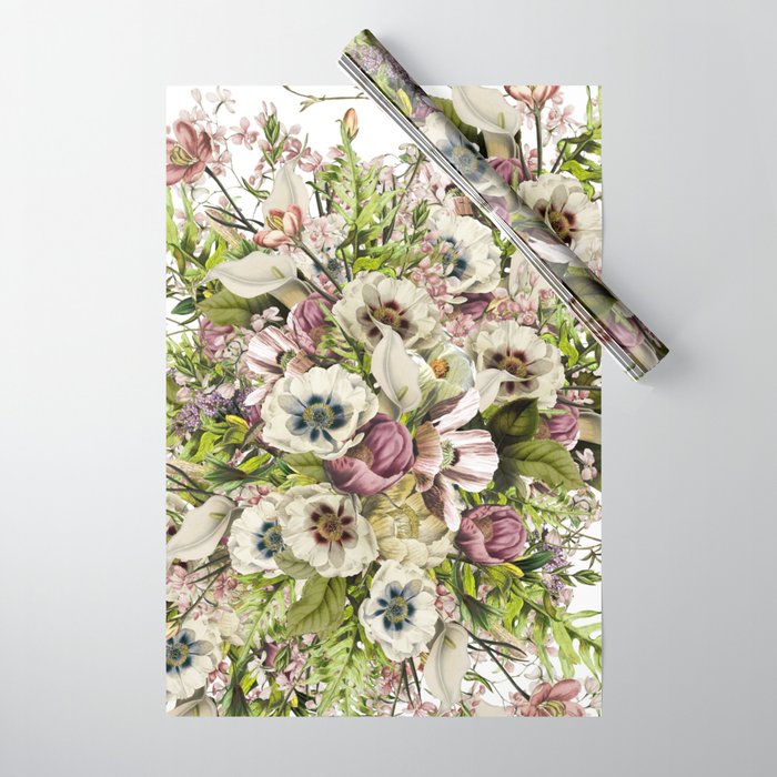 Messina Vintage Floral Wrapping Paper Gallery Image 1
