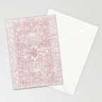 Antique French Oriental Faded Rose Stationery Card Gallery Image 2