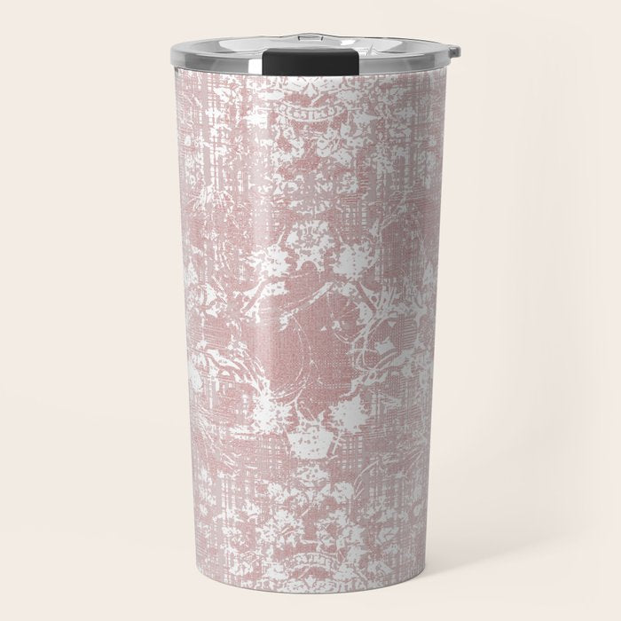 Antique French Oriental Faded Rose Travel Mug Gallery Image 1