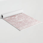 Antique French Oriental Faded Rose Yoga Mat Gallery Image 2