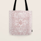 Antique French Oriental Faded Rose Tote Bag Gallery Image 1
