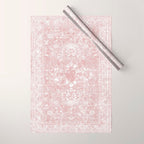 Antique French Oriental Faded Rose Wrapping Paper Gallery Image 1