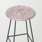 Antique French Oriental Faded Rose Stool Gallery Image 2