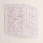 Antique French Oriental Faded Rose Wrapping Paper Gallery Image 3