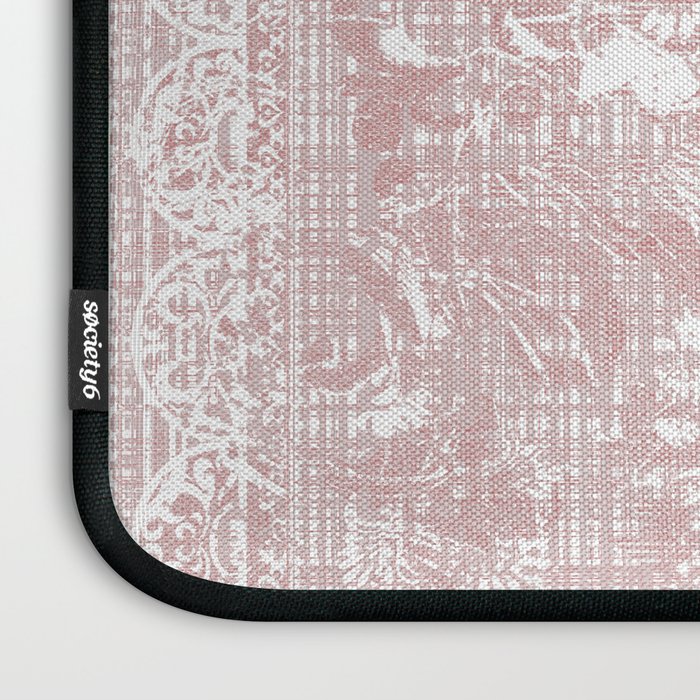 Antique French Oriental Faded Rose Laptop Sleeve Gallery Image 3