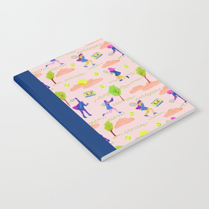 Let's Play Tennis in Peachy Pink Notebook Gallery Image 2