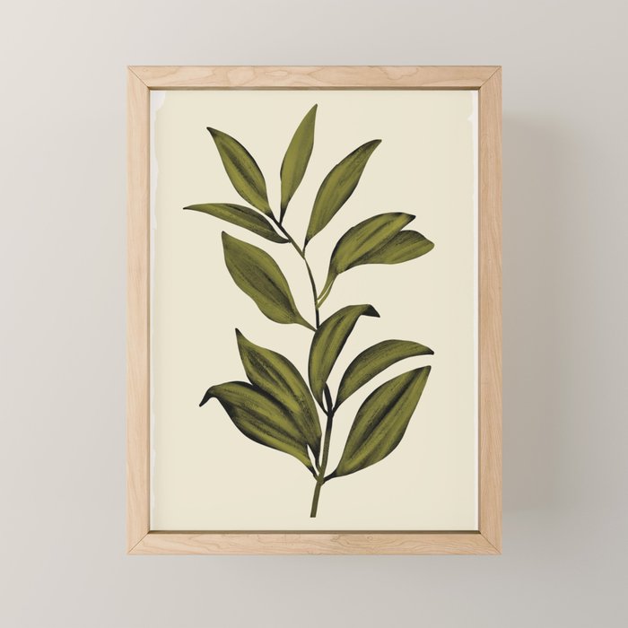 Abstract Art /Minimal Plant 82 Mini Art Print Gallery Image 1