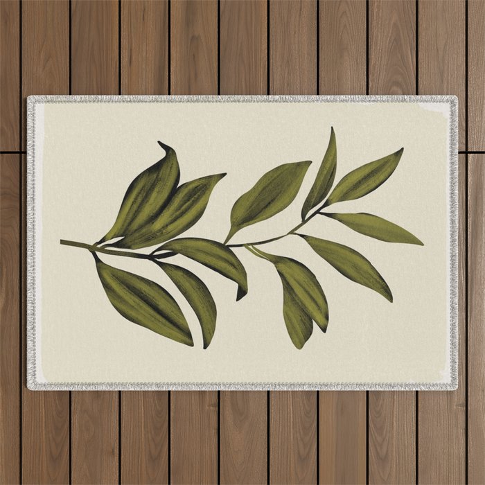 Abstract Art /Minimal Plant 82 Outdoor Rug Gallery Image 1