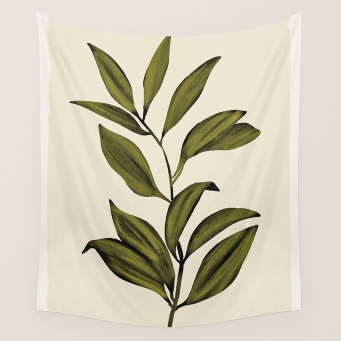 Abstract Art /Minimal Plant 82 Wall Tapestry Gallery Image 4