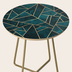 Deep Teal Stone Side Table Gallery Image 2