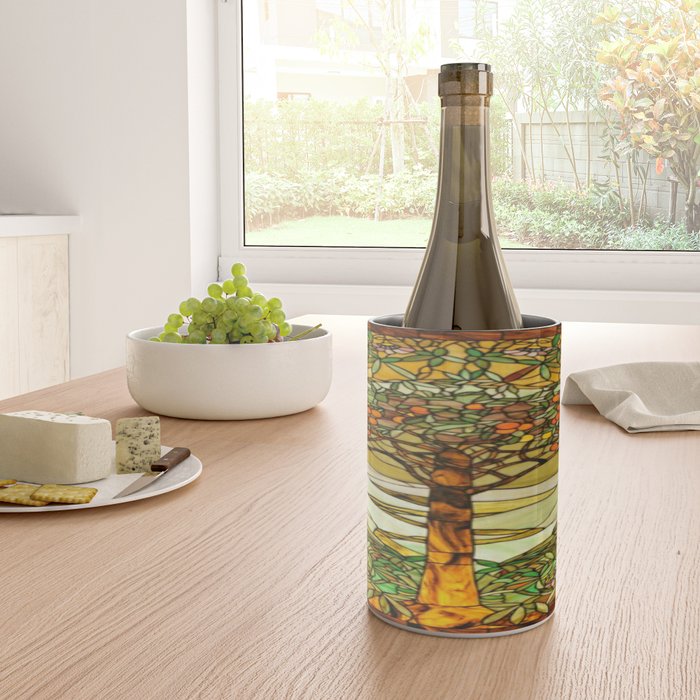 Louis Comfort Tiffany - Stained glass. Tree of life Wine Chiller Gallery Image 4