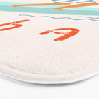 Surfer aloha poster Bath Mat Gallery Image 3