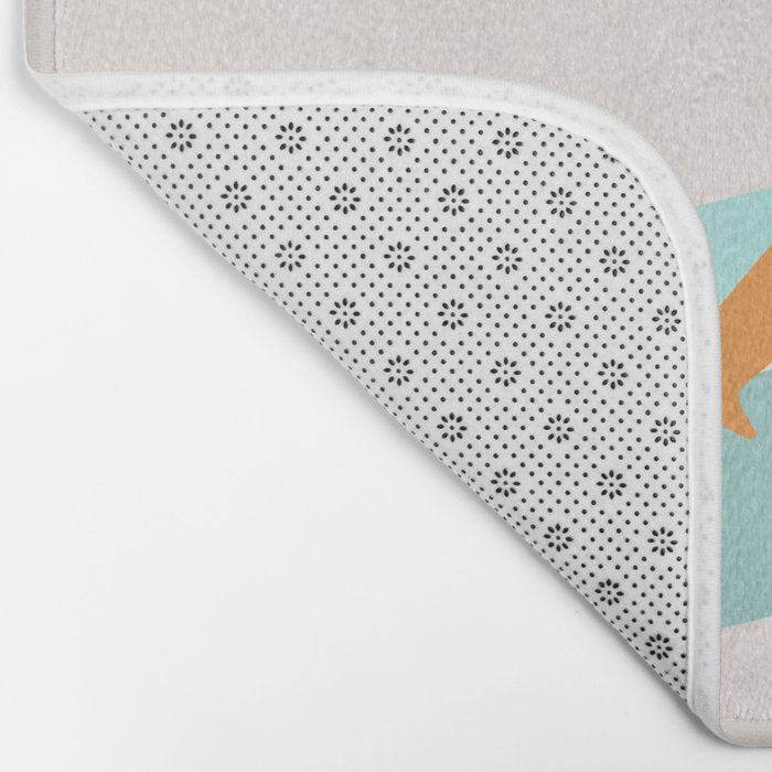 Surfer aloha poster Bath Mat Gallery Image 2