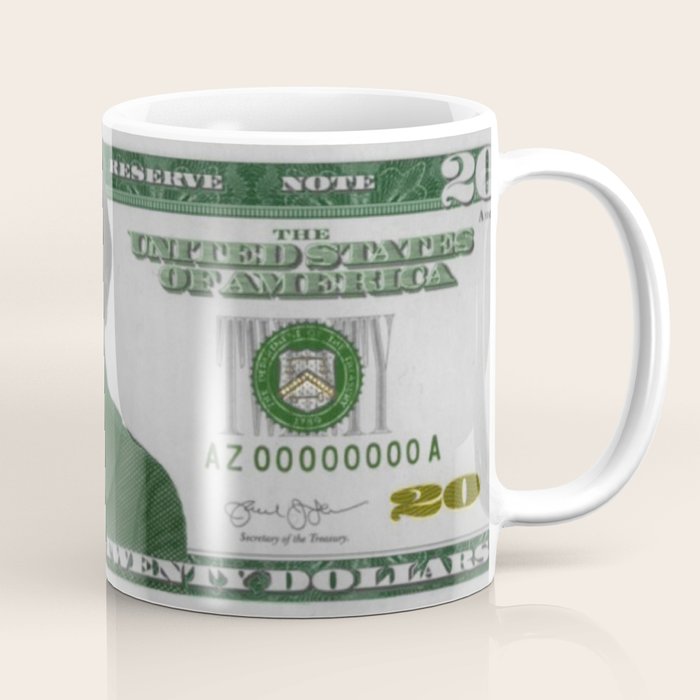 Proposed African American Icon Harriet Tubman Single U.S. Mint 20 Dollar bill Coffee Mug Gallery Image 1