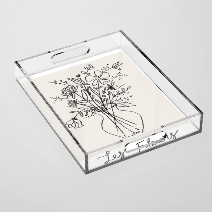Les Fleurs Acrylic Tray Gallery Image 1