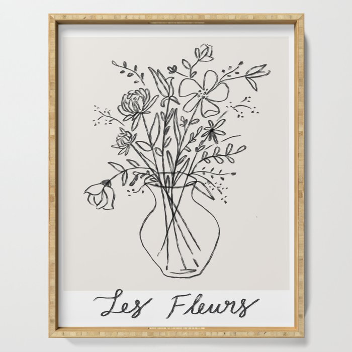 Les Fleurs Serving Tray Gallery Image 1