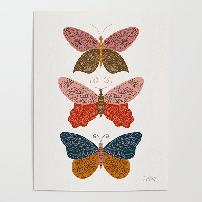 Tattooed Butterflies - Desert Poster Gallery Image 4