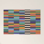 Colorful Abstract Irregular Stripes  Welcome Mat Gallery Image 1