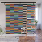 Colorful Abstract Irregular Stripes  Wall Mural Gallery Image 1