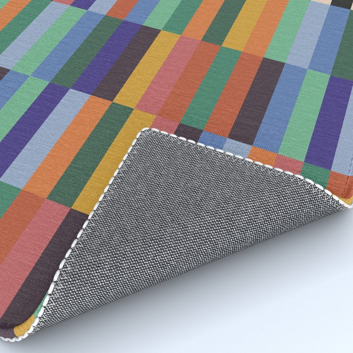 Colorful Abstract Irregular Stripes  Rug Gallery Image 4