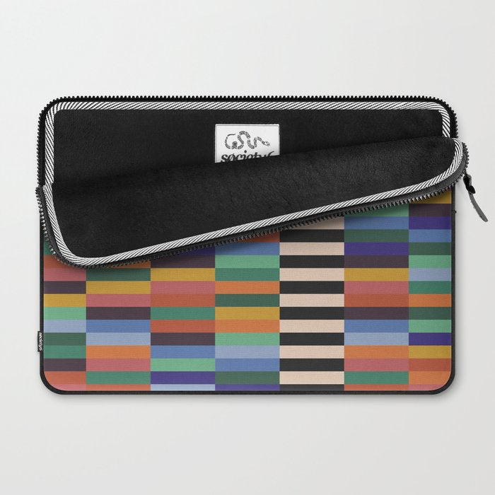 Colorful Abstract Irregular Stripes  Laptop Sleeve Gallery Image 2