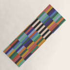 Colorful Abstract Irregular Stripes  Yoga Mat Gallery Image 1