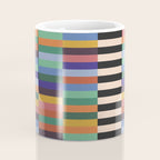 Colorful Abstract Irregular Stripes  Coffee Mug Gallery Image 4