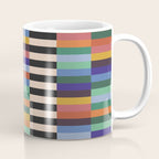 Colorful Abstract Irregular Stripes  Coffee Mug Gallery Image 1