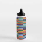 Colorful Abstract Irregular Stripes  Water Bottle Gallery Image 3