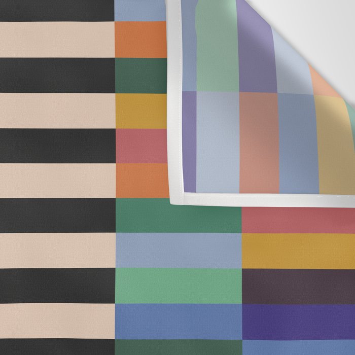 Colorful Abstract Irregular Stripes  Wall Tapestry Gallery Image 3