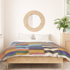Colorful Abstract Irregular Stripes  Duvet Cover Gallery Image 3