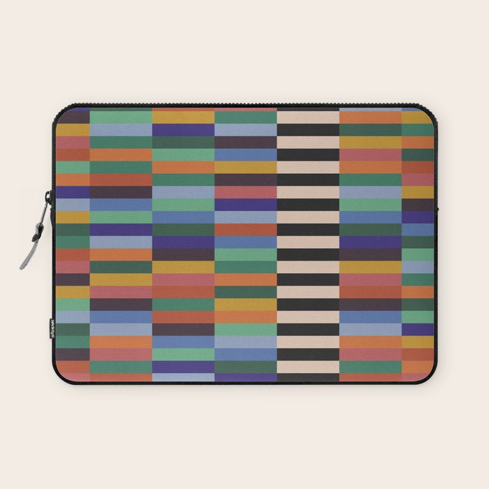 Colorful Abstract Irregular Stripes  Laptop Sleeve Gallery Image 1