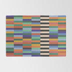 Colorful Abstract Irregular Stripes  Rug Gallery Image 2