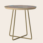 Colorful Abstract Irregular Stripes  Side Table Gallery Image 1