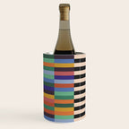 Colorful Abstract Irregular Stripes  Wine Chiller Gallery Image 1