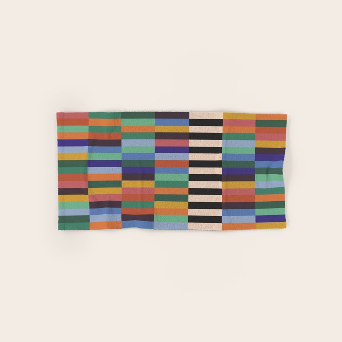 Colorful Abstract Irregular Stripes  Bath Towel Gallery Image 1