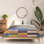 Colorful Abstract Irregular Stripes  Comforter Gallery Image 3