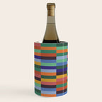 Colorful Abstract Irregular Stripes  Wine Chiller Gallery Image 2