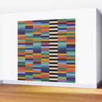 Colorful Abstract Irregular Stripes  Wall Mural Gallery Image 2