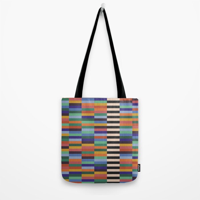 Colorful Abstract Irregular Stripes  Tote Bag Gallery Image 2