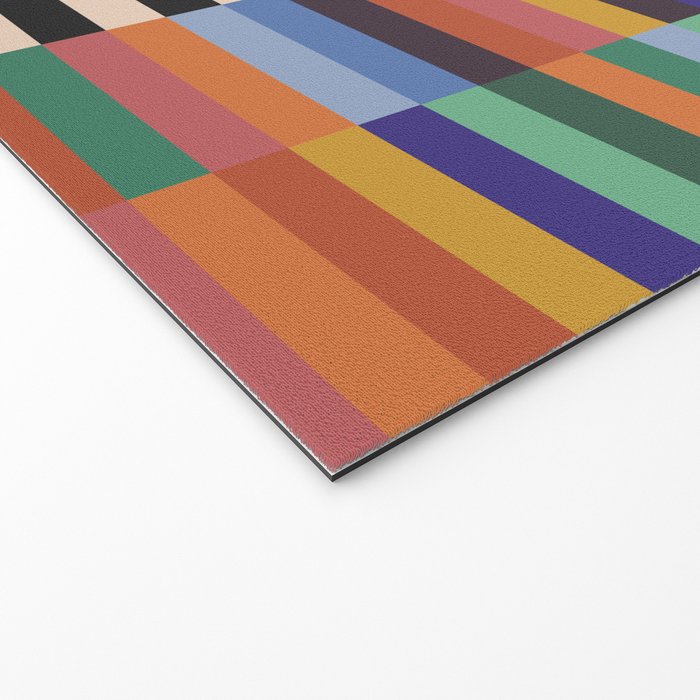 Colorful Abstract Irregular Stripes  Welcome Mat Gallery Image 2