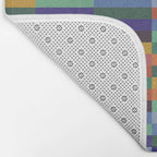 Colorful Abstract Irregular Stripes  Bath Mat Gallery Image 2